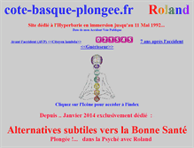 Tablet Screenshot of cote-basque-plongee.fr